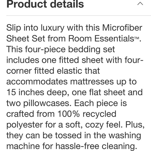 ROOM ESSENTIALS NWT plaid microfiber sheet set -blue -queen - Picture 6 of 8